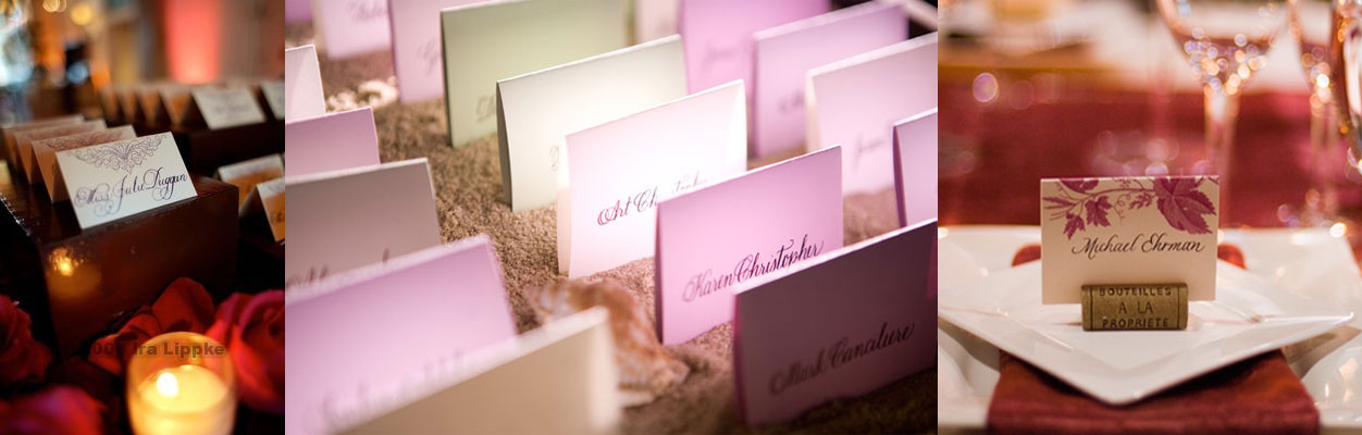 purple-escort-cards purple escort cards calligraphy