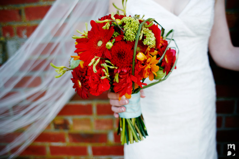 lyndseymatt16 red and green bouquet