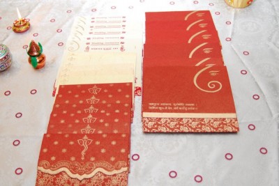 DIY Indian wedding invitations