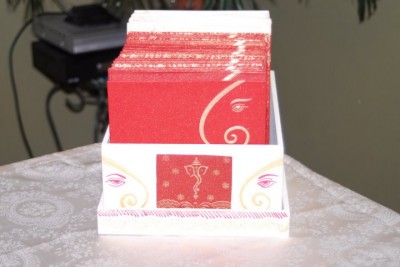 DIY invitation card box