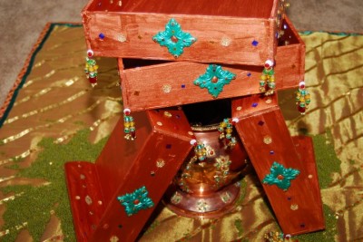 Indian invitation ceremony DIY decor