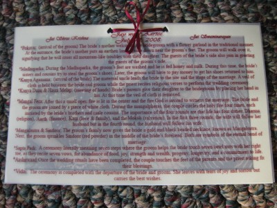 Indian wedding ceremony program Indian wedding ceremony program