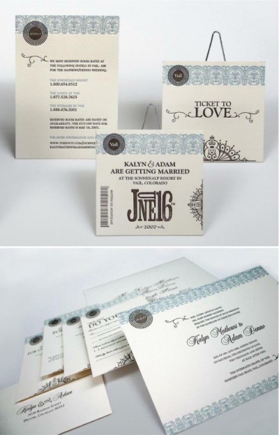 lilah paper letterpress invitations