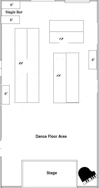 Layout in this community hall link to pics wedding reception layout 