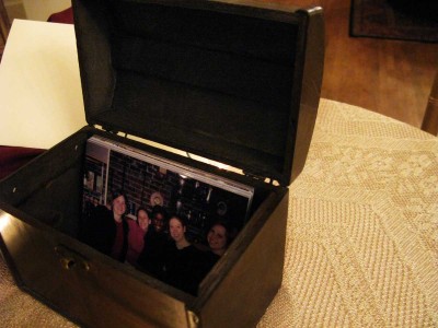 keepsake box cocktail centerpiece