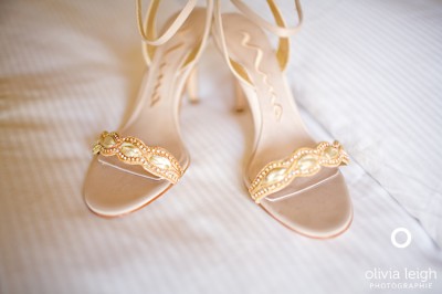 gold wedding shoes