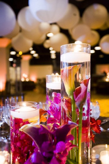 purple flower centerpieces for weddings