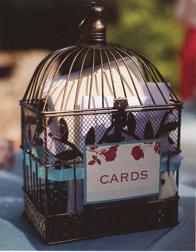 I know birds and birdcages are all the rage in weddings right now however 