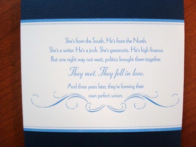 Our love story on our belly band