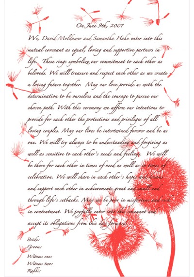 ketubah from kenziekate