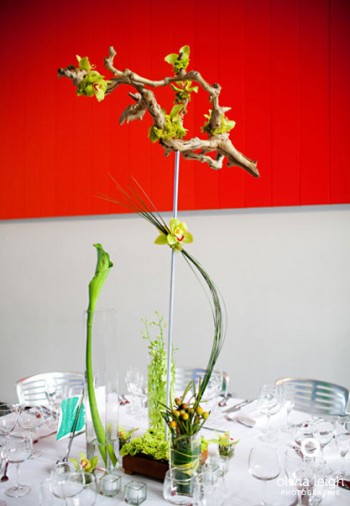 modern-green-and-yellow-branch-tall-centerpiece