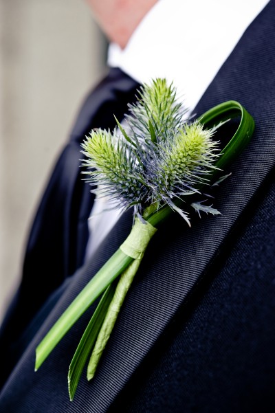 green-boutonniere