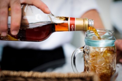 mason-dixon-cocktails-in-mason-jars-tied-with-blue-ribbons