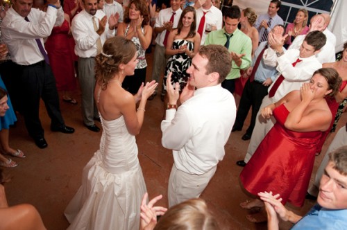 wedding reception dancing