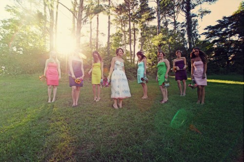multicolored-bridesmaids-dresses multicolored-bridesmaids-dresses
