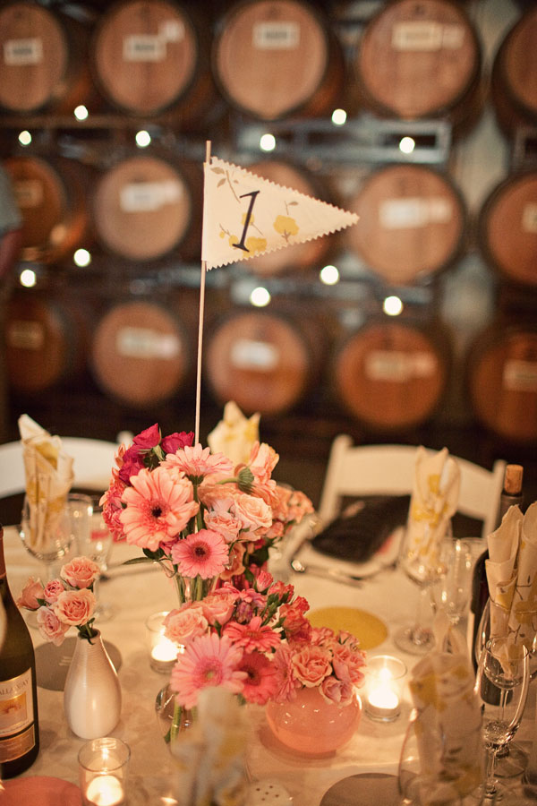 Pink Wedding Table Centerpieces