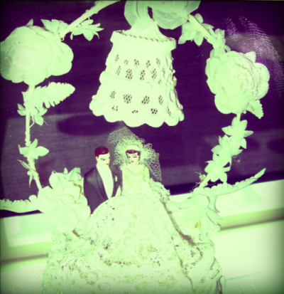 vintage cake topper