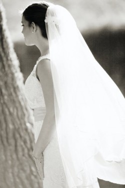 fingertip-length-veil