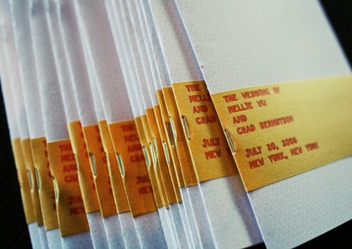 yellow-orange-wedding-programs-typewriter-theme