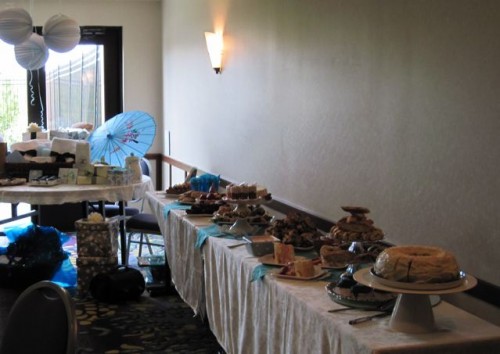 shower dessert table