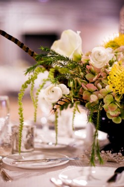 Elegant Modern Reception Centerpiece