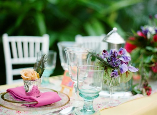 Bohemian Eclectic Wedding Tabletop
