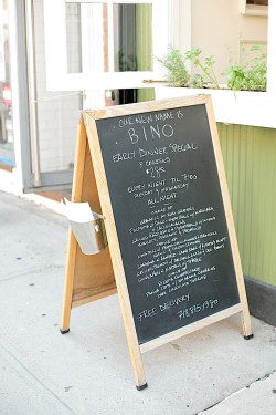 Chalkboard Restaurant Menu