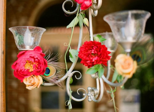 Chandeliers with Flowers