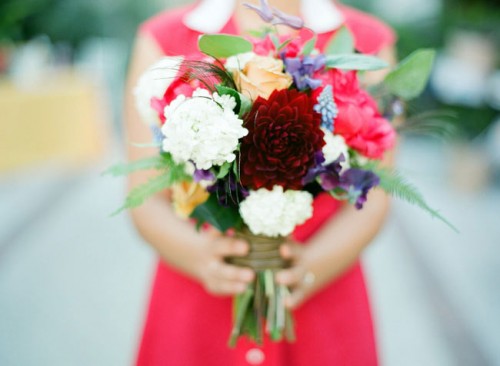 Dahlia and Peony Bouquet