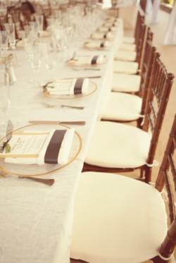 Elegant Brown and White Wedding Table Elegant Brown and
White Wedding Table