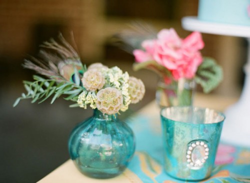 Flowers in Bud Vases