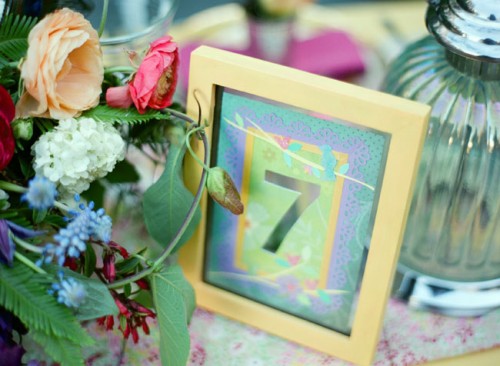 Framed Table Number
