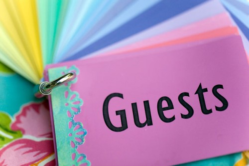 Paint Chip Guest Book Wedding Ideas
