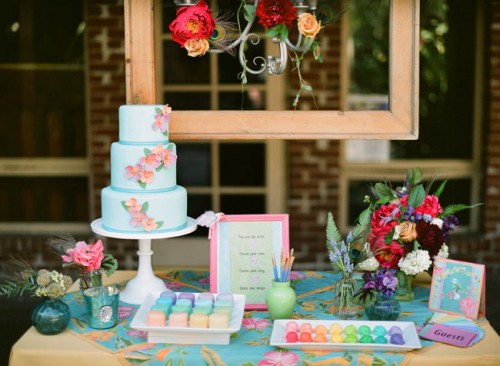 Art Theme Dessert Table