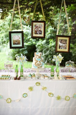 Dessert Buffet Blue and Green