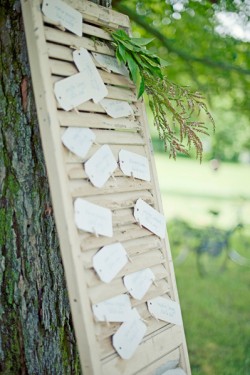Escort Cards on Shutter Escort Cards on Shutter