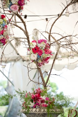 Pink and Blue Flower Pomanders