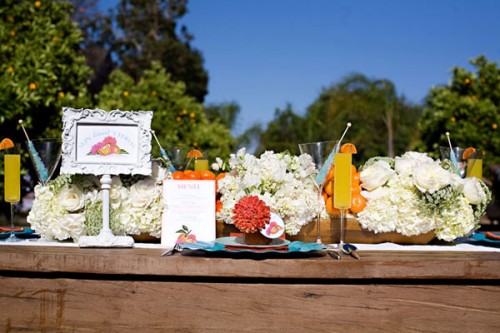 Orange-and-White-Tabletop-Wedding-Ideas Orange-and-White-Tabletop-Wedding-Ideas