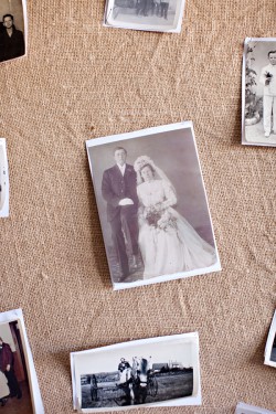 Vintage Wedding Photo Display 250x375 Paying Homage To Our Past