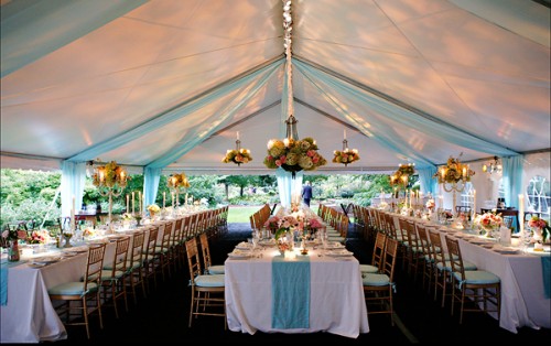 I want a tent wedding reception