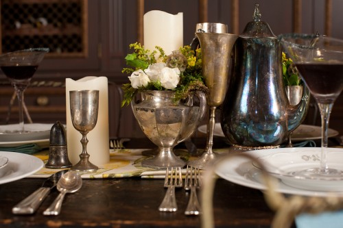 Vintage-Silver-Containers-Centerpiece