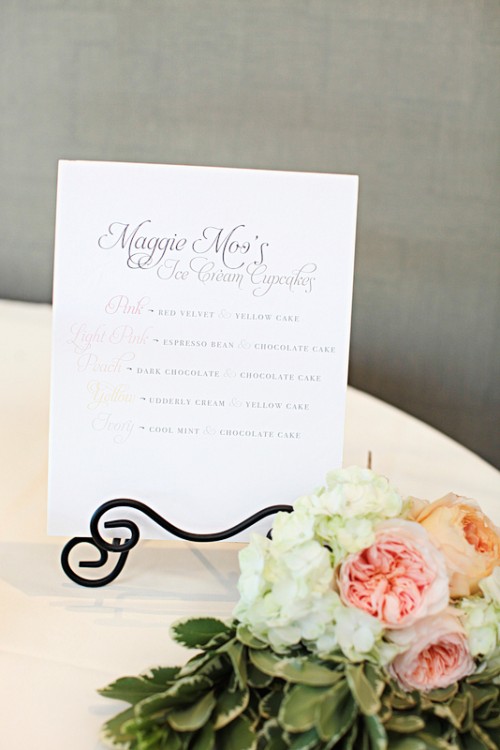 Ice Cream Wedding Cupcake Flavors