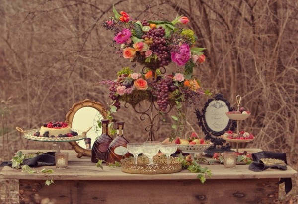 Elegant-Purple-Baroque-Dessert-Table