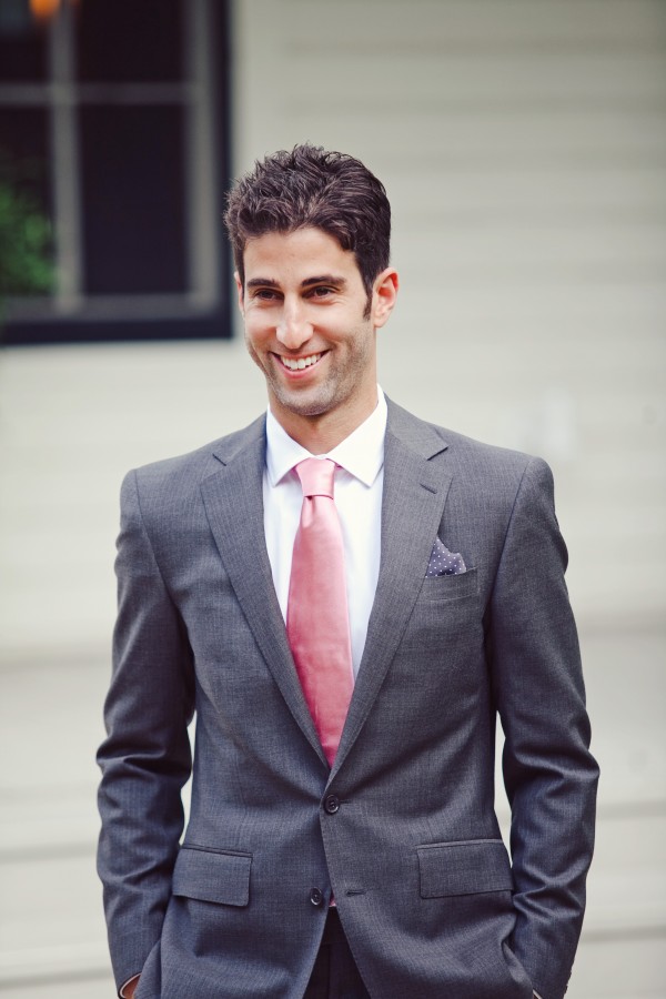 Gray Suit With Dusty Rose Tie 600x900
