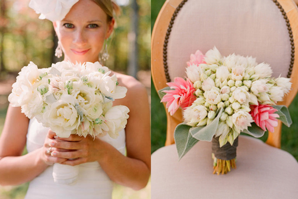 Friday Flowers Blushing Bride Protea Elizabeth Anne Designs White Blushing Bride Wedding Bouquets
