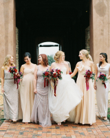 Bridesmaids in Blush and Lavender