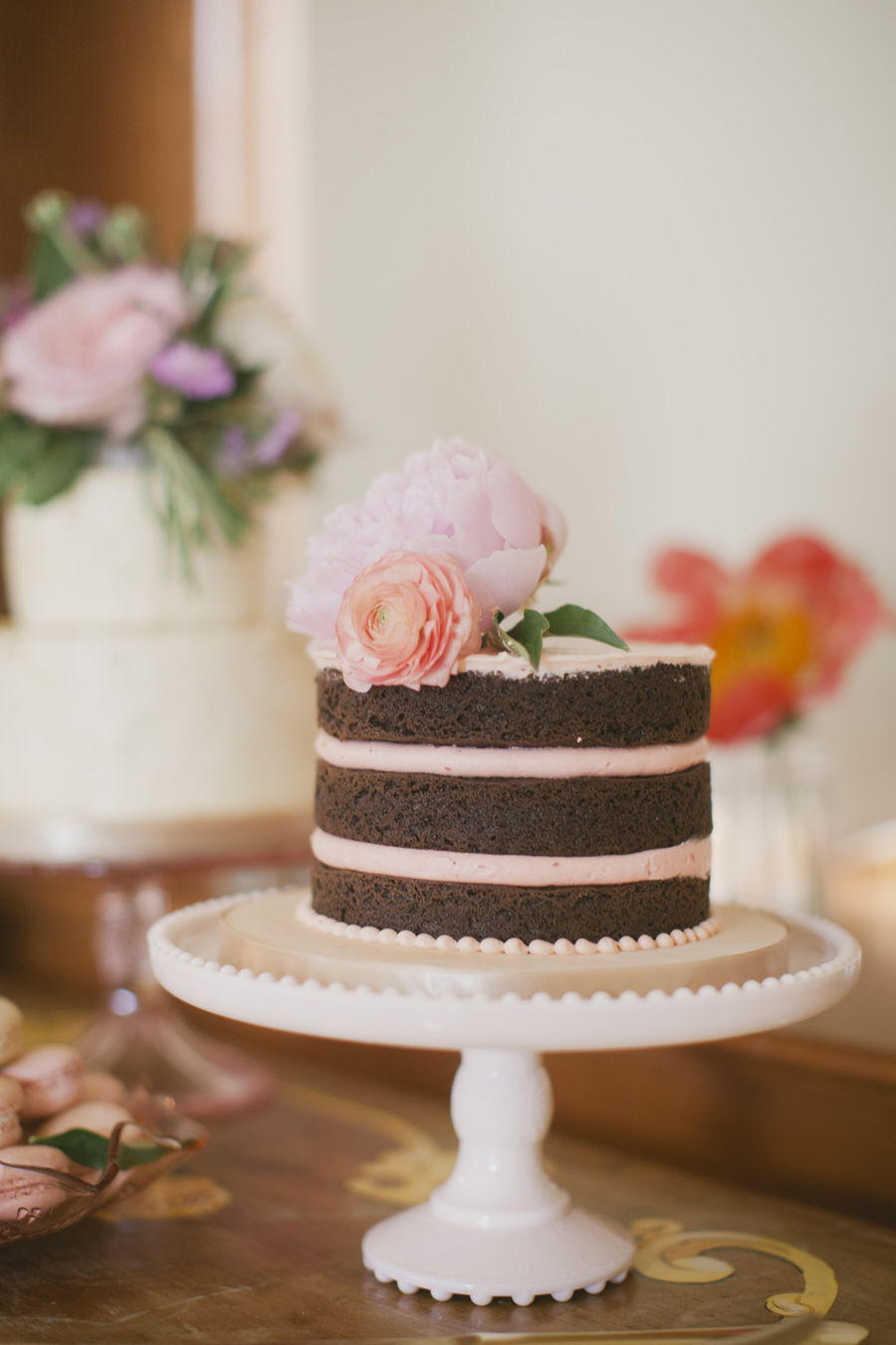 Red Velvet Vanilla and Chocolate Naked Cake - Elizabeth 