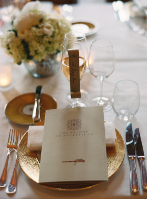 Gold and Ivory Place Setting Gold and Ivory Place Setting