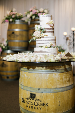 Barely Frosted Wedding Cake Barely Frosted Wedding Cake