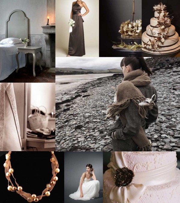 Gray Brown Elizabeth Anne Designs The Wedding Blog Brown And Gray Wedding Inspiration Board